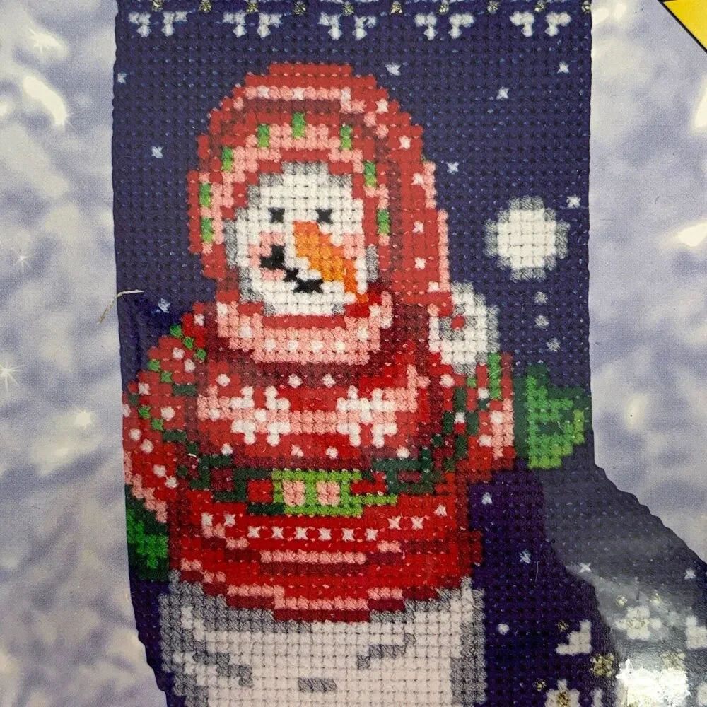 Candamar Designs Cross Stitch New 51211 Cozy Christmas Mini Stocking Kit